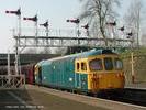 Arriving at Bury under the gantry