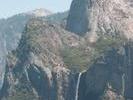 Bridal Veil fall with Half Dome behind it
