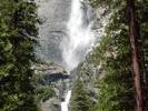 Yosemite falls from the approach path