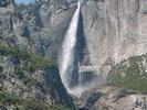 Yosemite falls from the other side of the valley